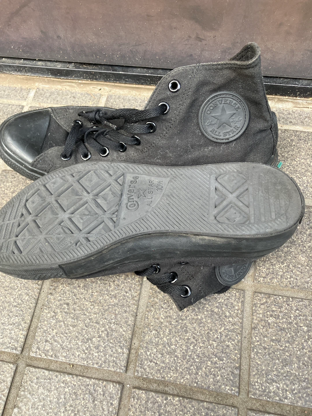 ④29センチの靴　コンバース オールスター ハイカット ブラック 29cmの写真3枚目