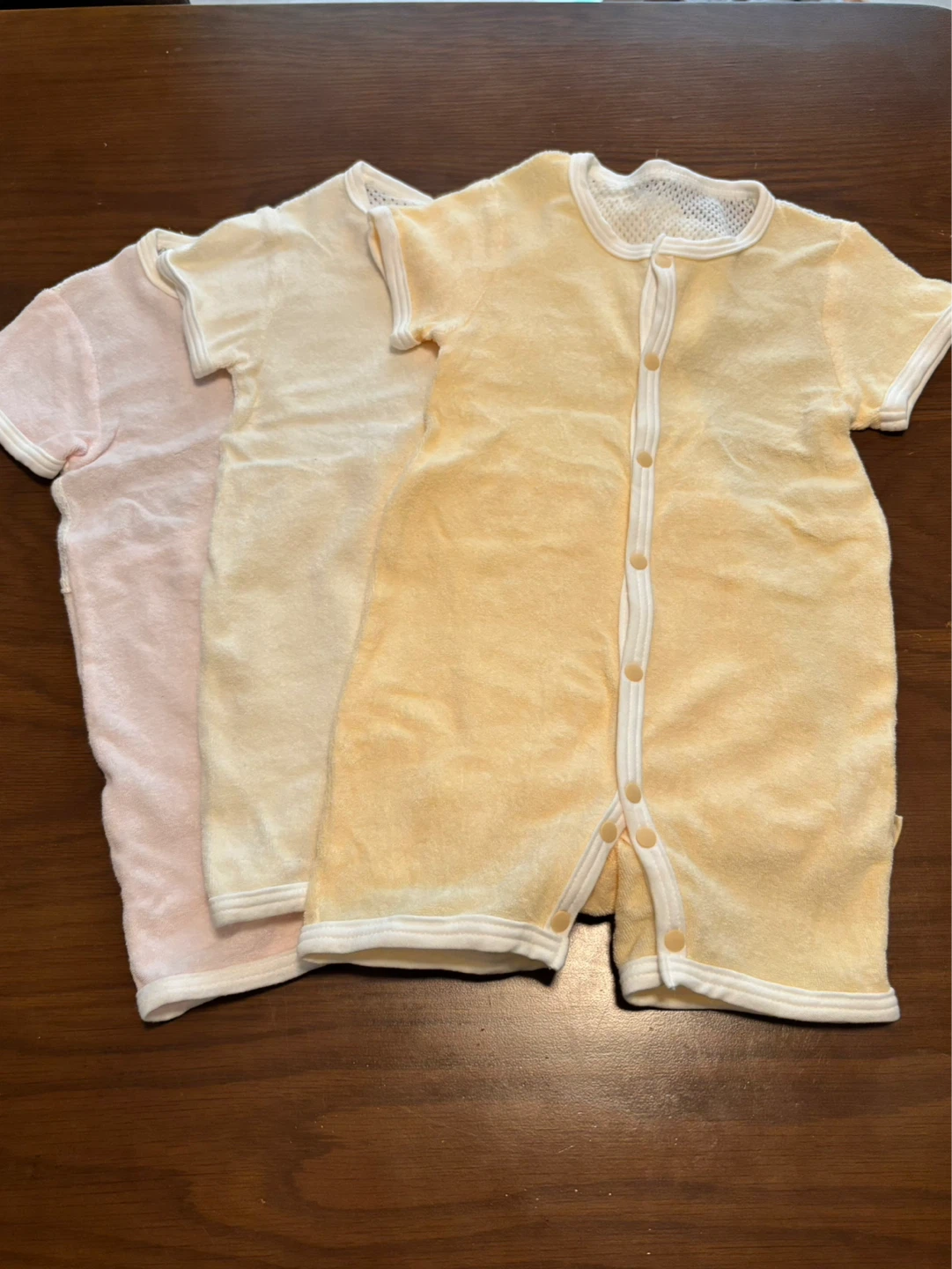 日本製🇯🇵ほぼ未使用メッシュロンパース 3枚セット
