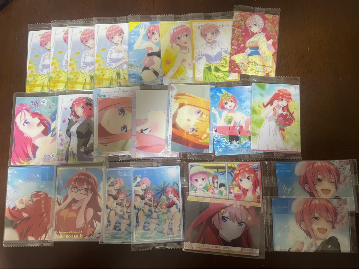 五等分の花嫁 ウエハース カード クリアカード