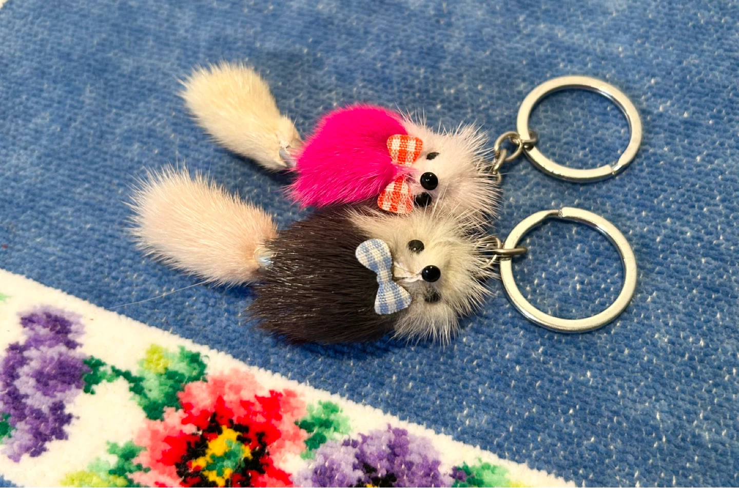 リアルファー キーホルダー セット