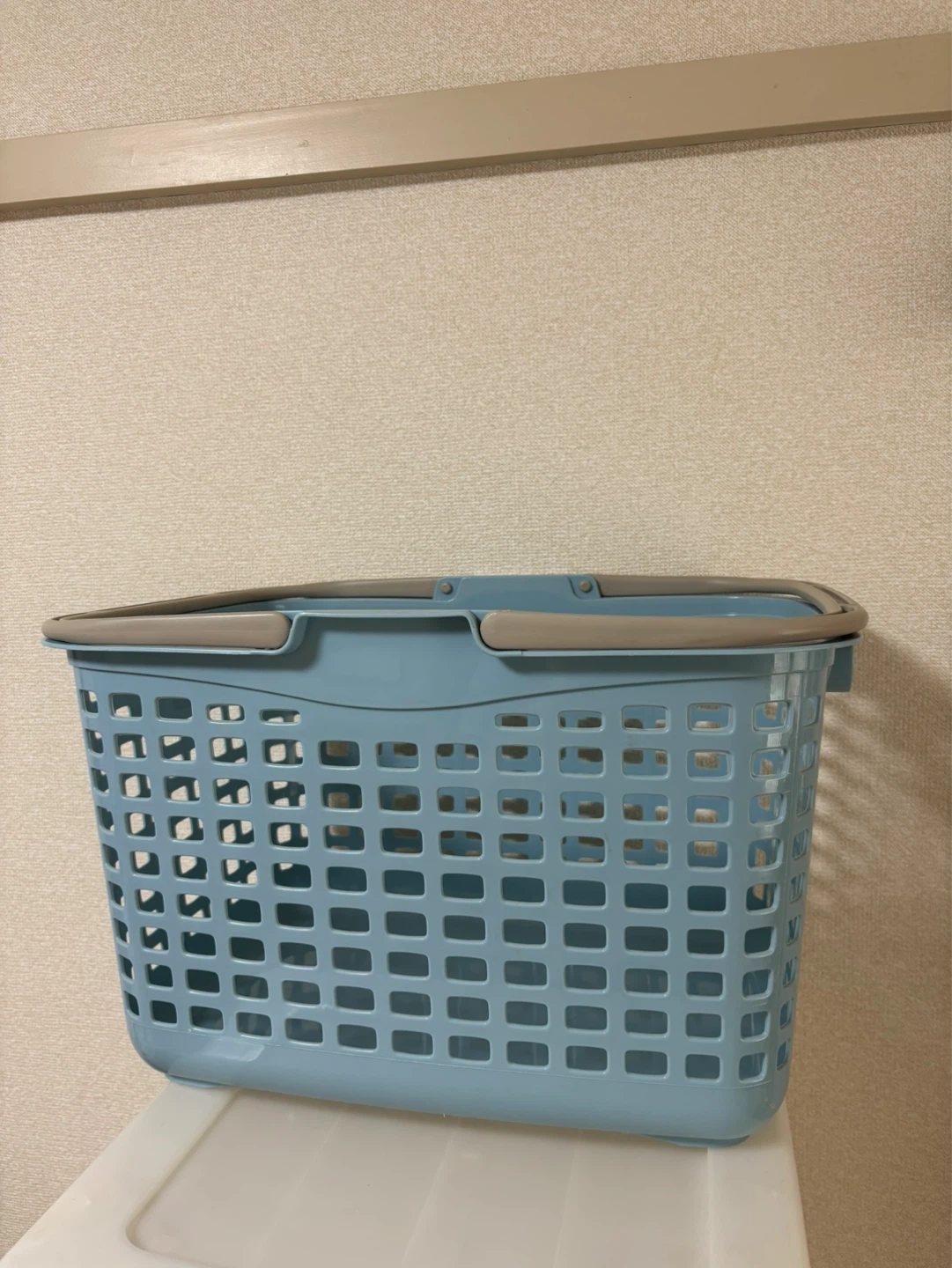 ランドリーバスケット 水色