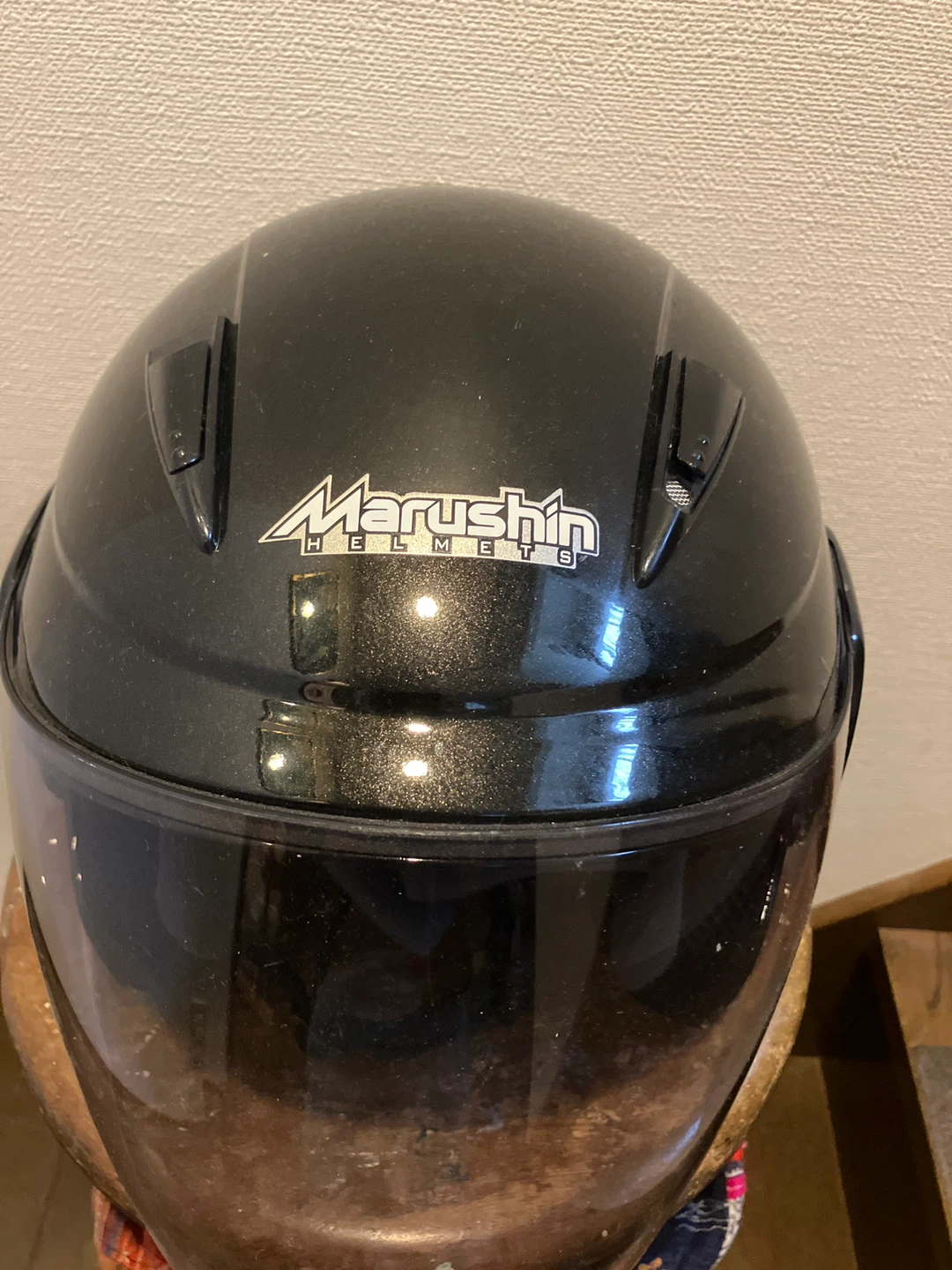マルシン バイク用ヘルメット ブラックの写真5枚目