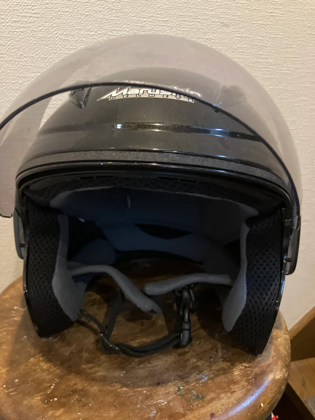 マルシン バイク用ヘルメット ブラックの写真3枚目