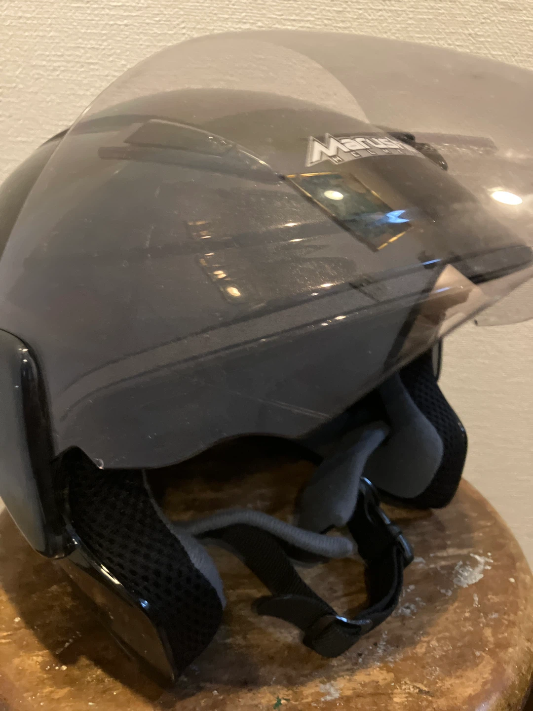 マルシン バイク用ヘルメット ブラックの写真4枚目