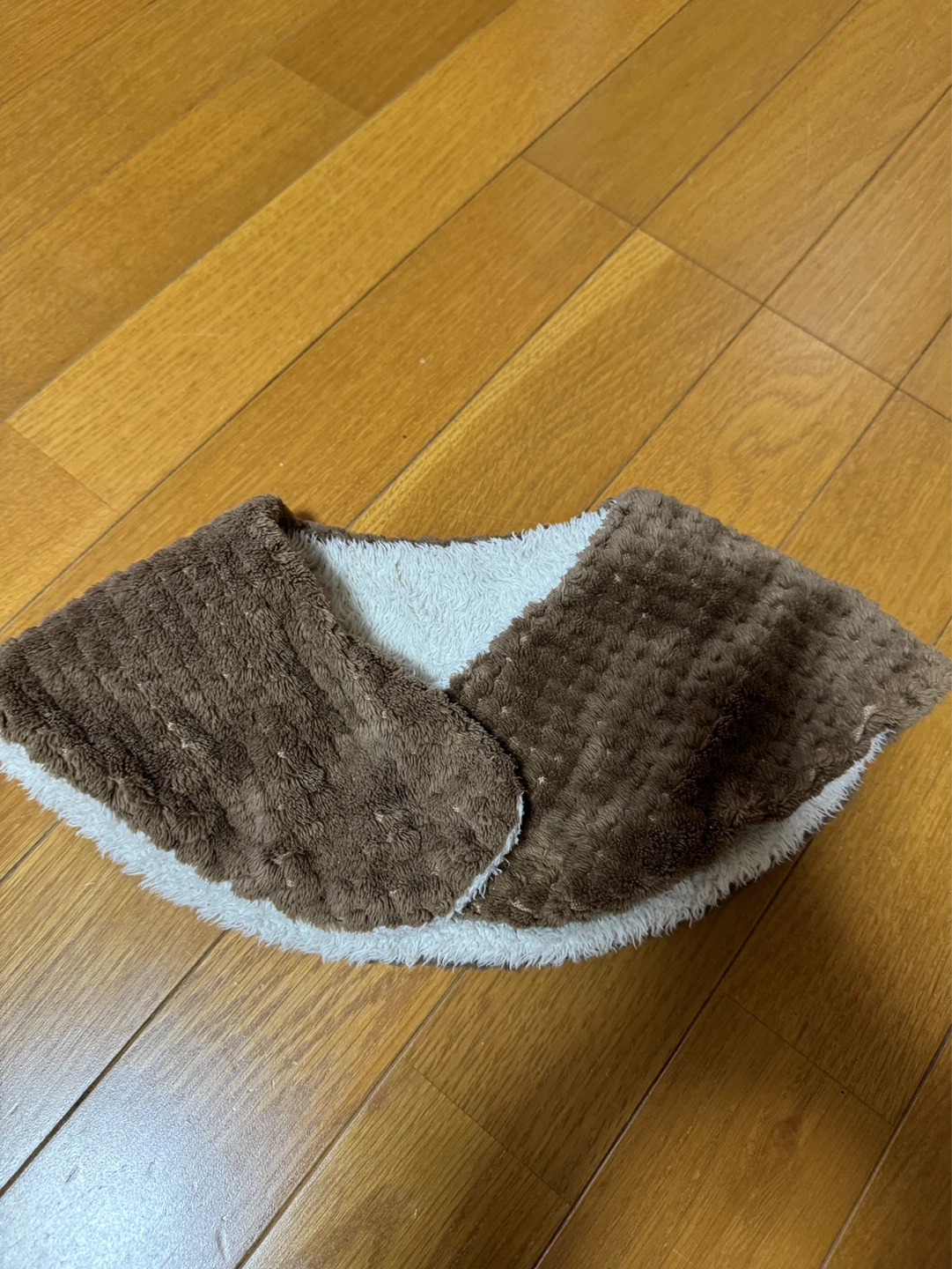 キッズ用 ネックウォーマー ブラウンの写真3枚目