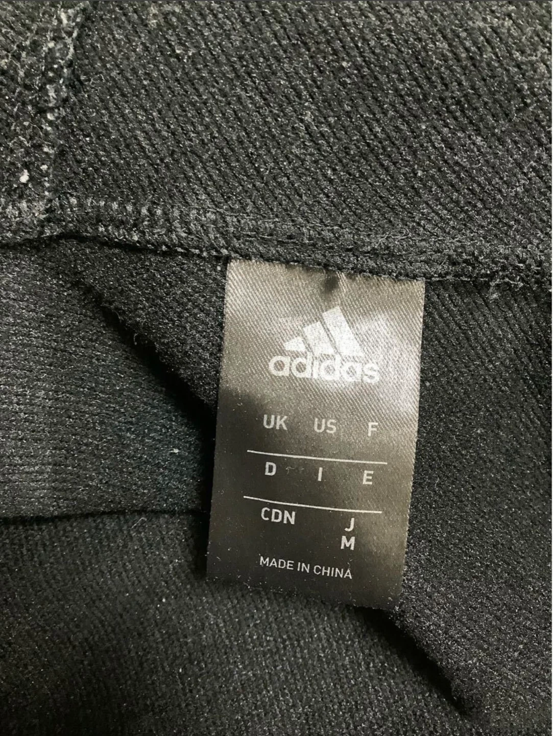 adidas アディダス ジップアップ スウェットパーカー M ブラック climalite 裏地パイルの写真3枚目
