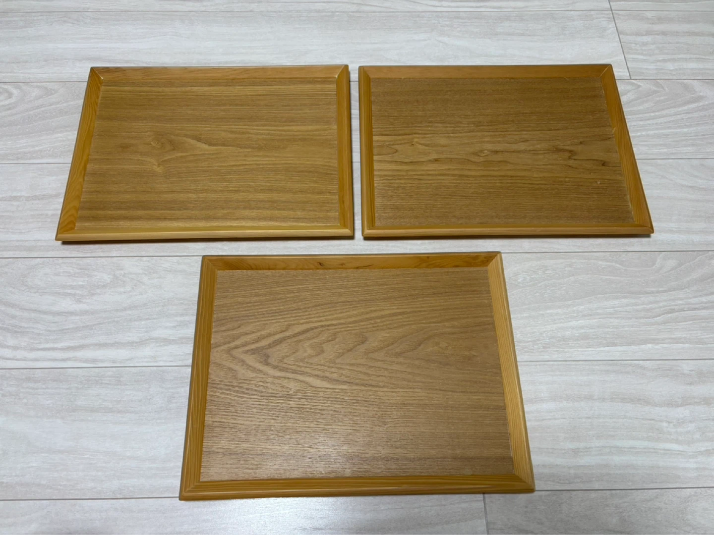 木製のトレイ 3枚