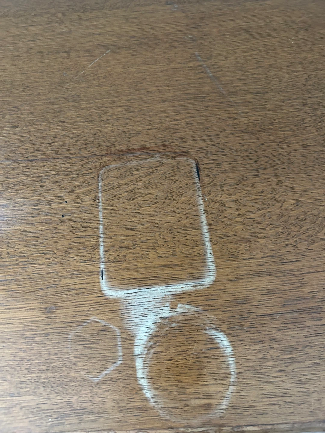 木製デスク ブラウン 引き出し付きの写真5枚目