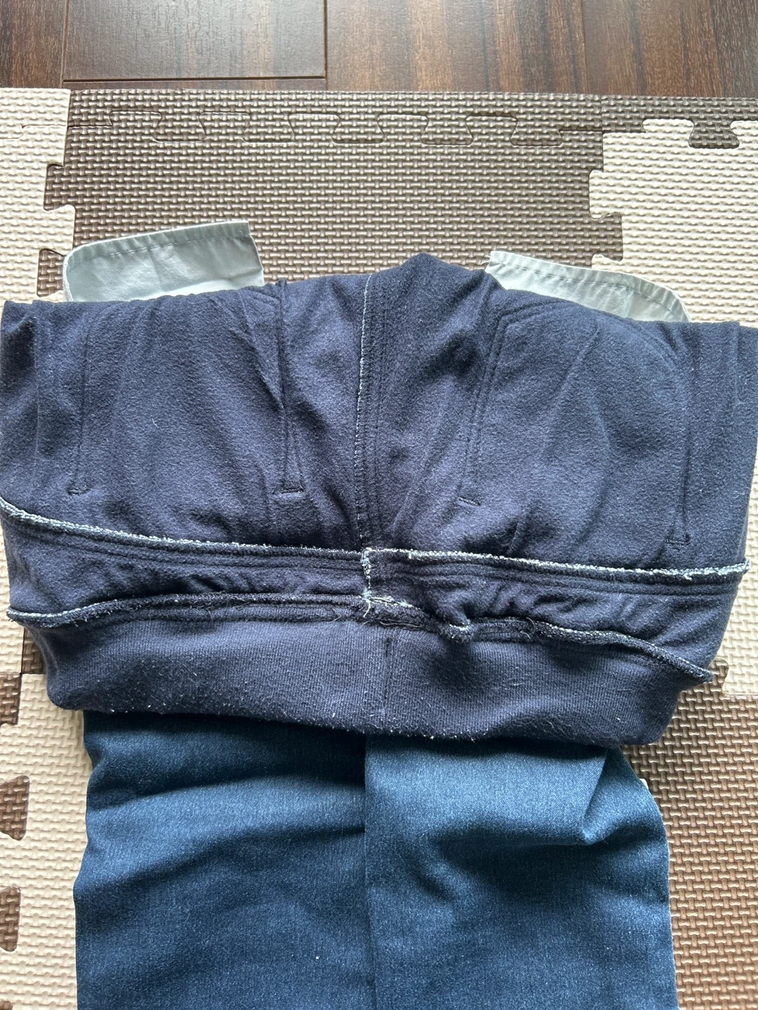 子供用 裏ボアデニムパンツ 紺色の写真3枚目