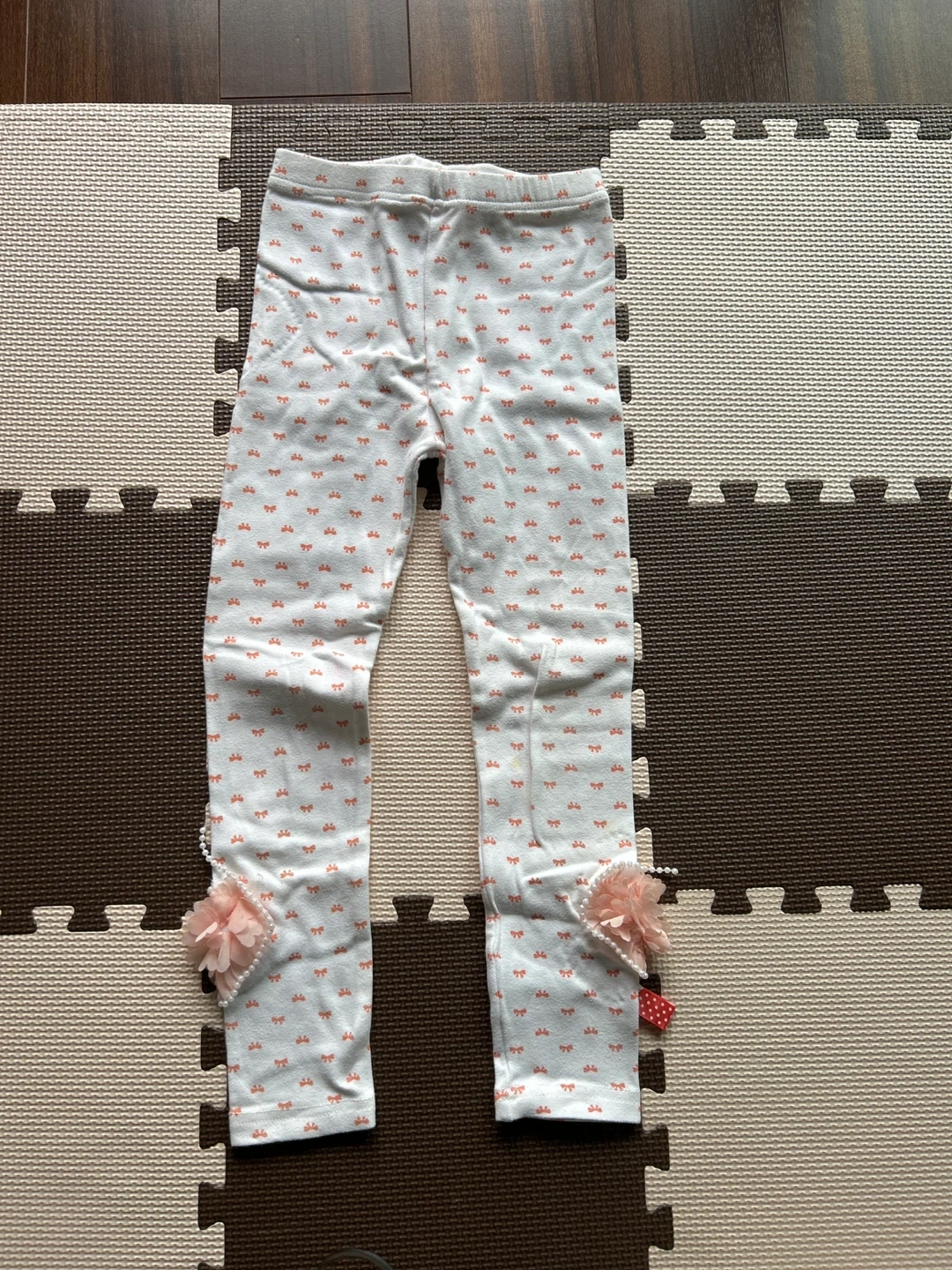 リボン柄 レギンス 140cmの写真2枚目
