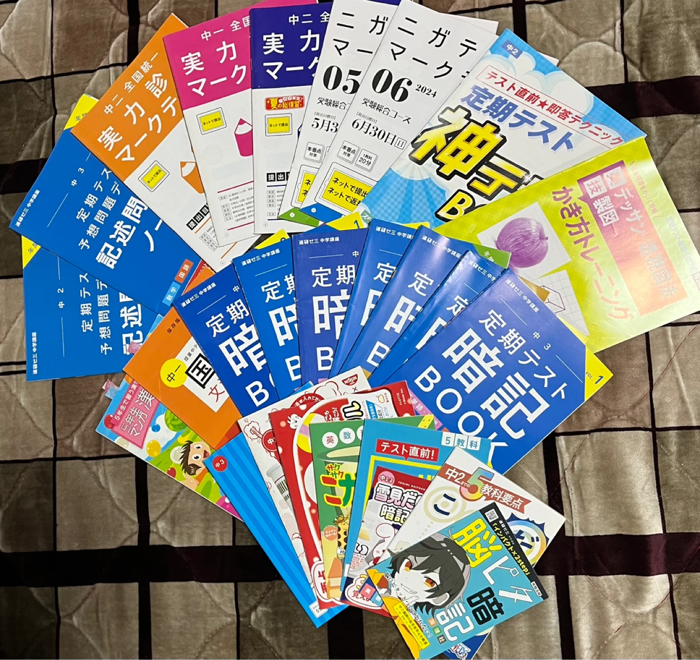 進研ゼミ 中学講座 参考書 教材セット