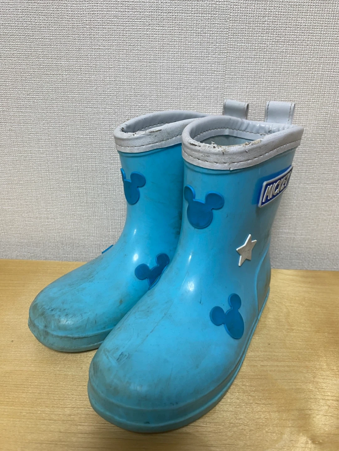 ミッキーマウス レインブーツ 水色 16cmの写真2枚目