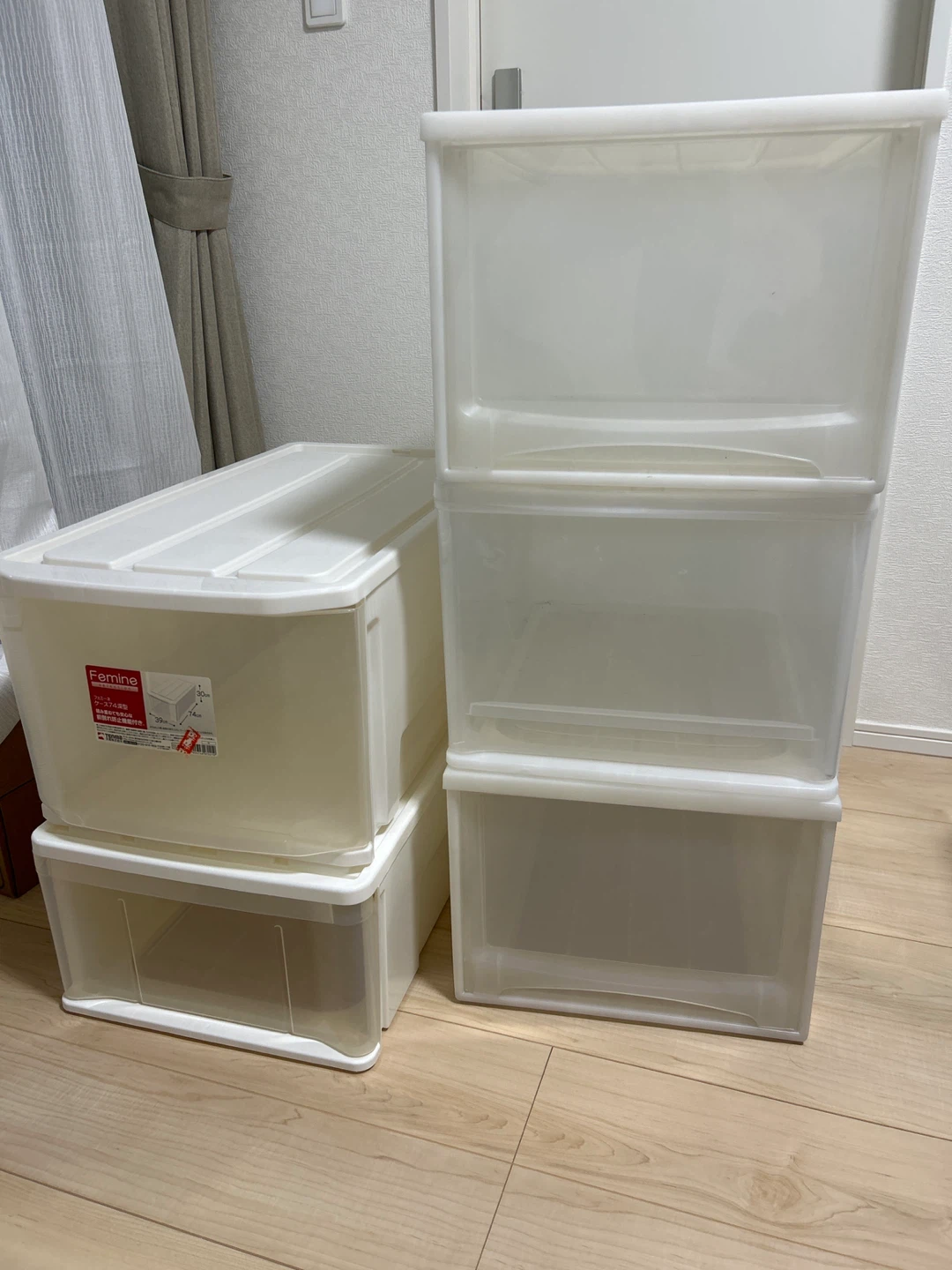 引き出しタイプ　収納ケース 5個セット
