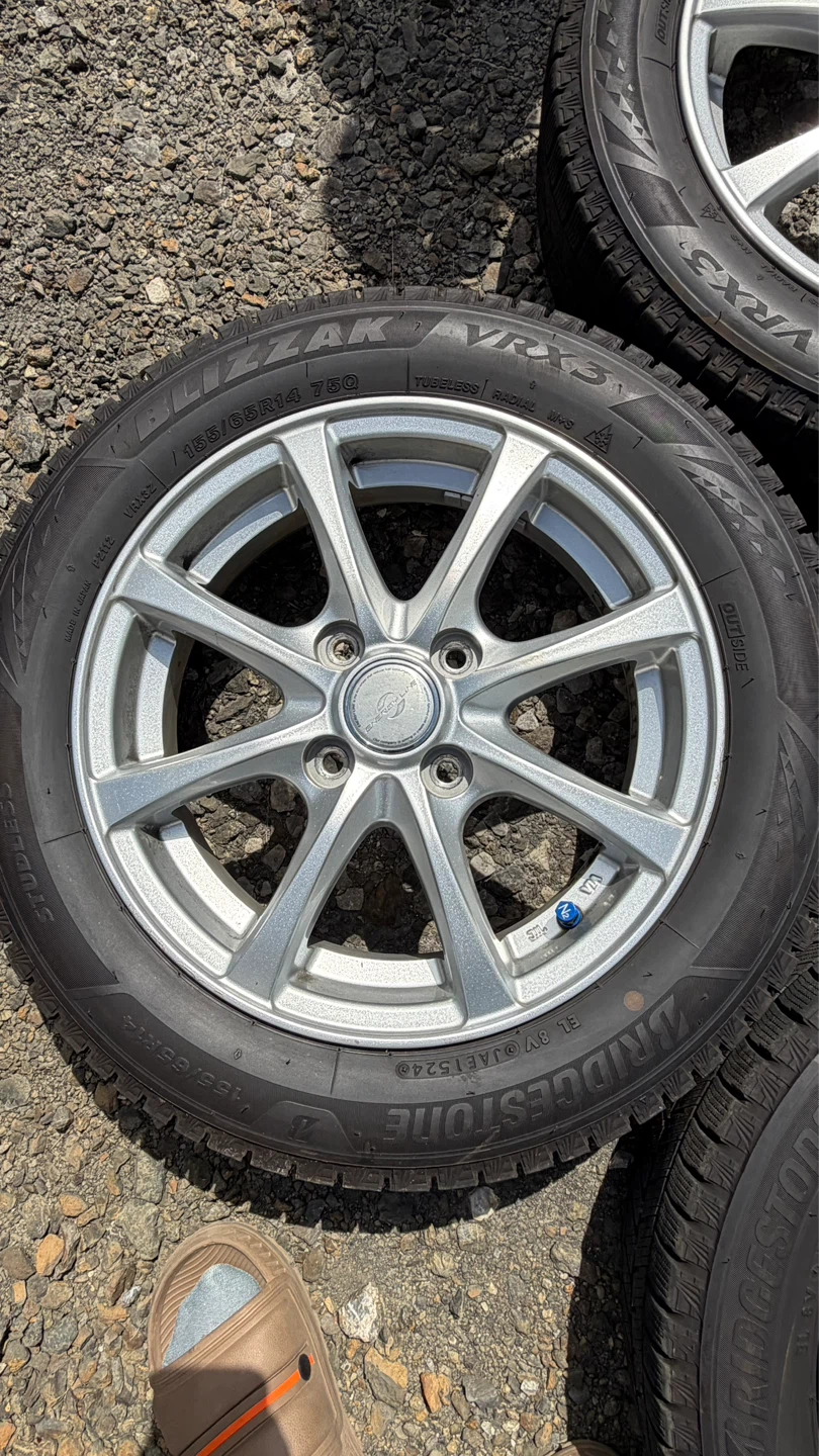 ブリヂストン ブリザック VRX3 155/65R14 4本セットの写真4枚目