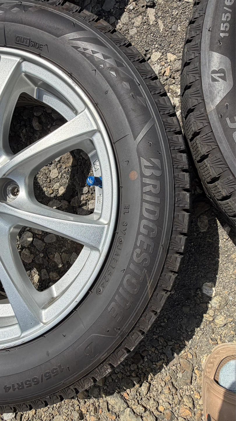 ブリヂストン ブリザック VRX3 155/65R14 4本セットの写真6枚目
