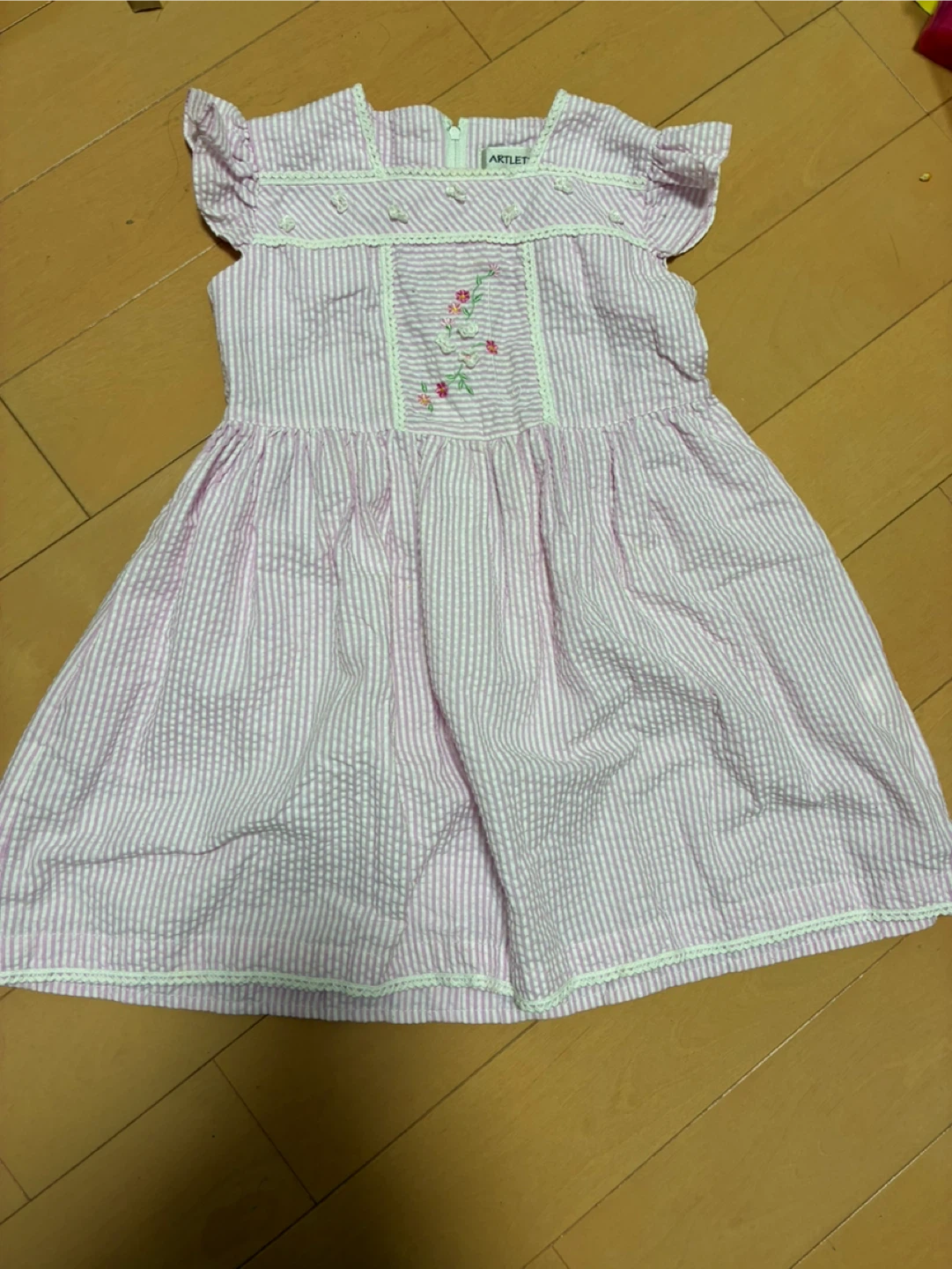 アートレット 子供用 ワンピース ピンク ストライプ