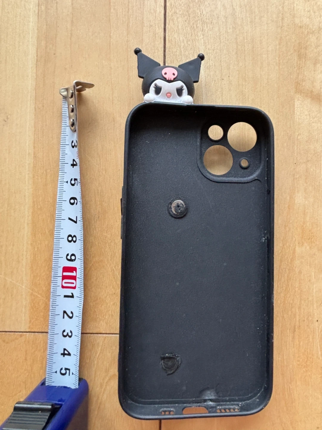 サンリオ クロミ iPhone14ケース 黒の写真2枚目