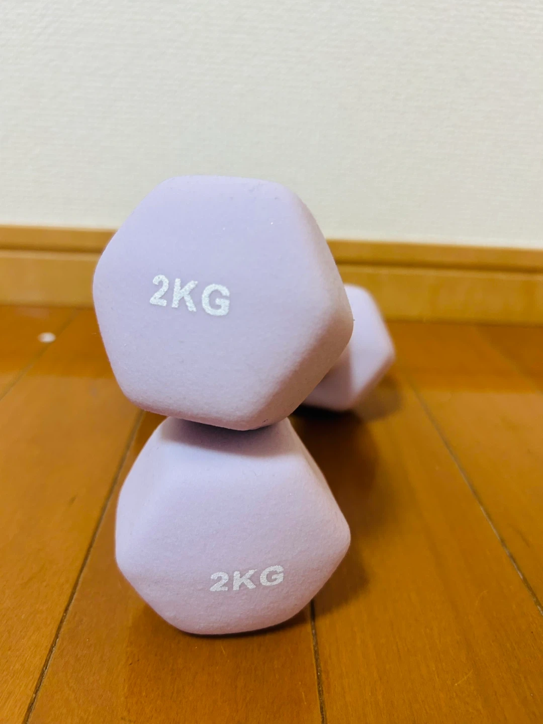 ※無料・GWまで※ダンベル 2kg 2個セット パープル