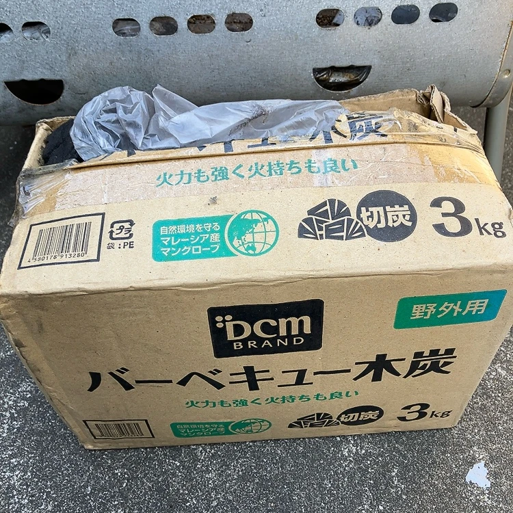 DCM バーベキュー木炭 3kg 切炭の写真2枚目