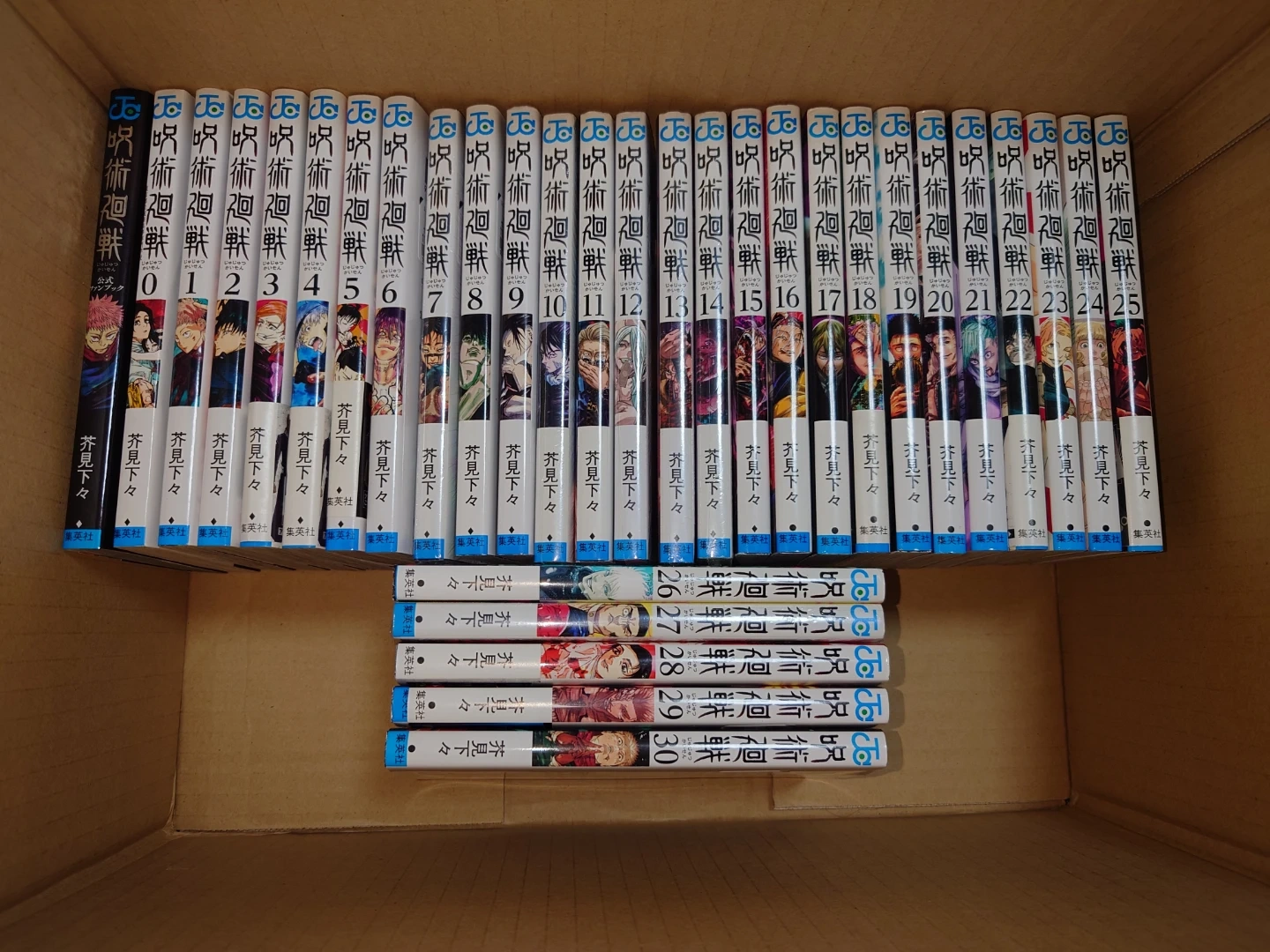 呪術廻戦全巻+0巻+0.5巻+公式ファンブック 1から18巻までのみなどバラ売りも検討します