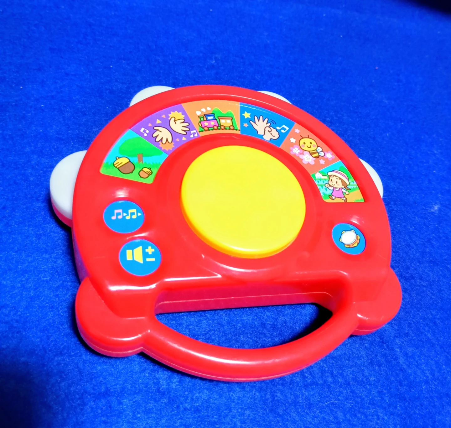 【可愛らしいデザイン知育玩具】子供用 知育おもちゃ 楽器 タンバリンの写真3枚目