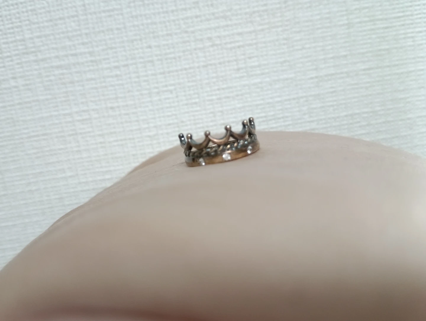 王冠モチーフ ピンキーリング (3号)