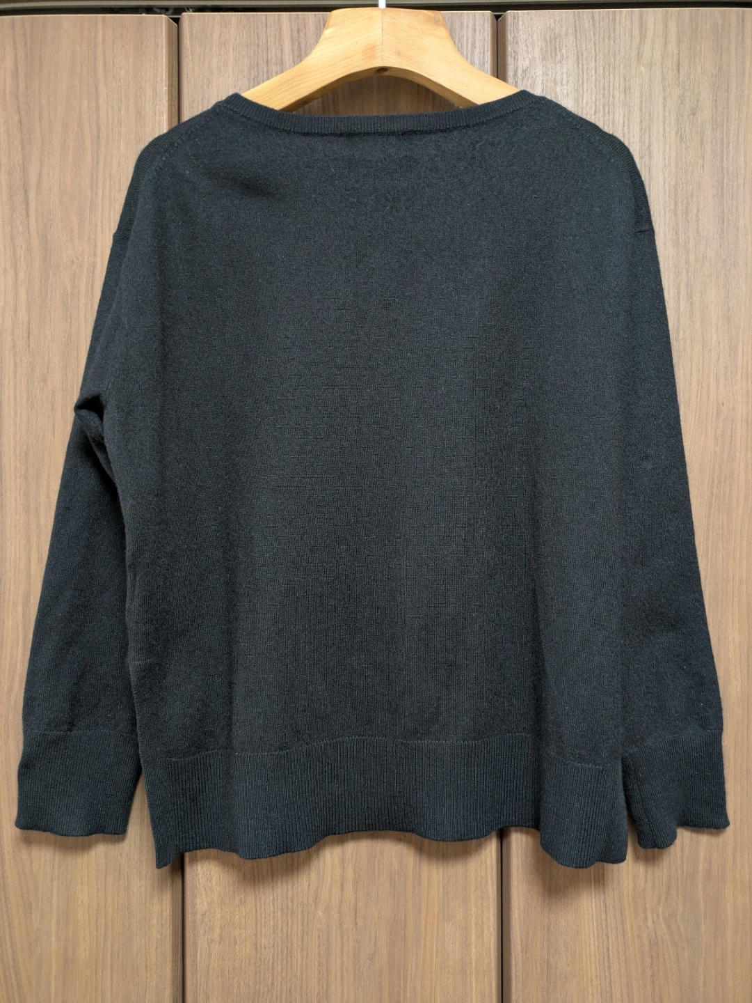 【OPAQUE.CLIP】※美品※オペークドットクリップ ボートネックニット ブラック(L)の写真2枚目