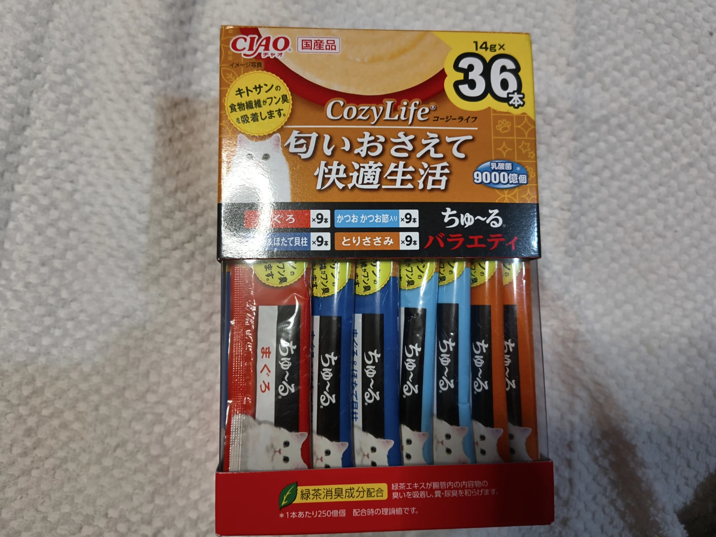 値下げ中！チャオちゅ〜る 36本入り バラエティ＋8本おまけ付