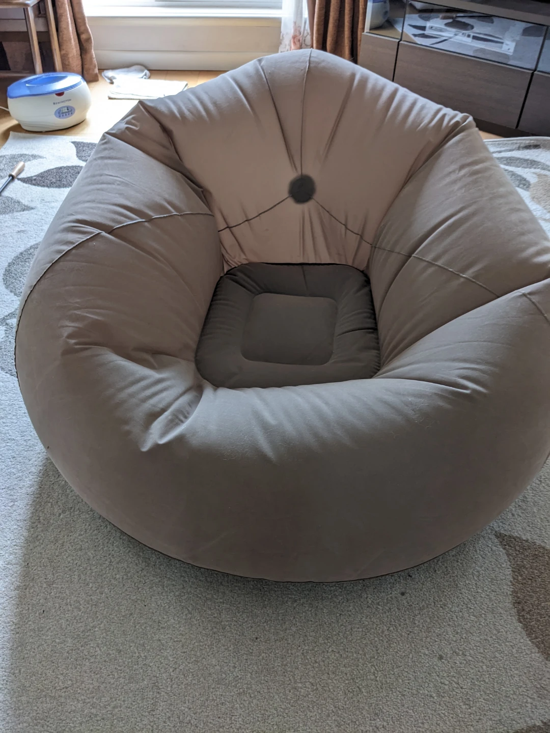 エアーソファ 一人掛け ベージュ
