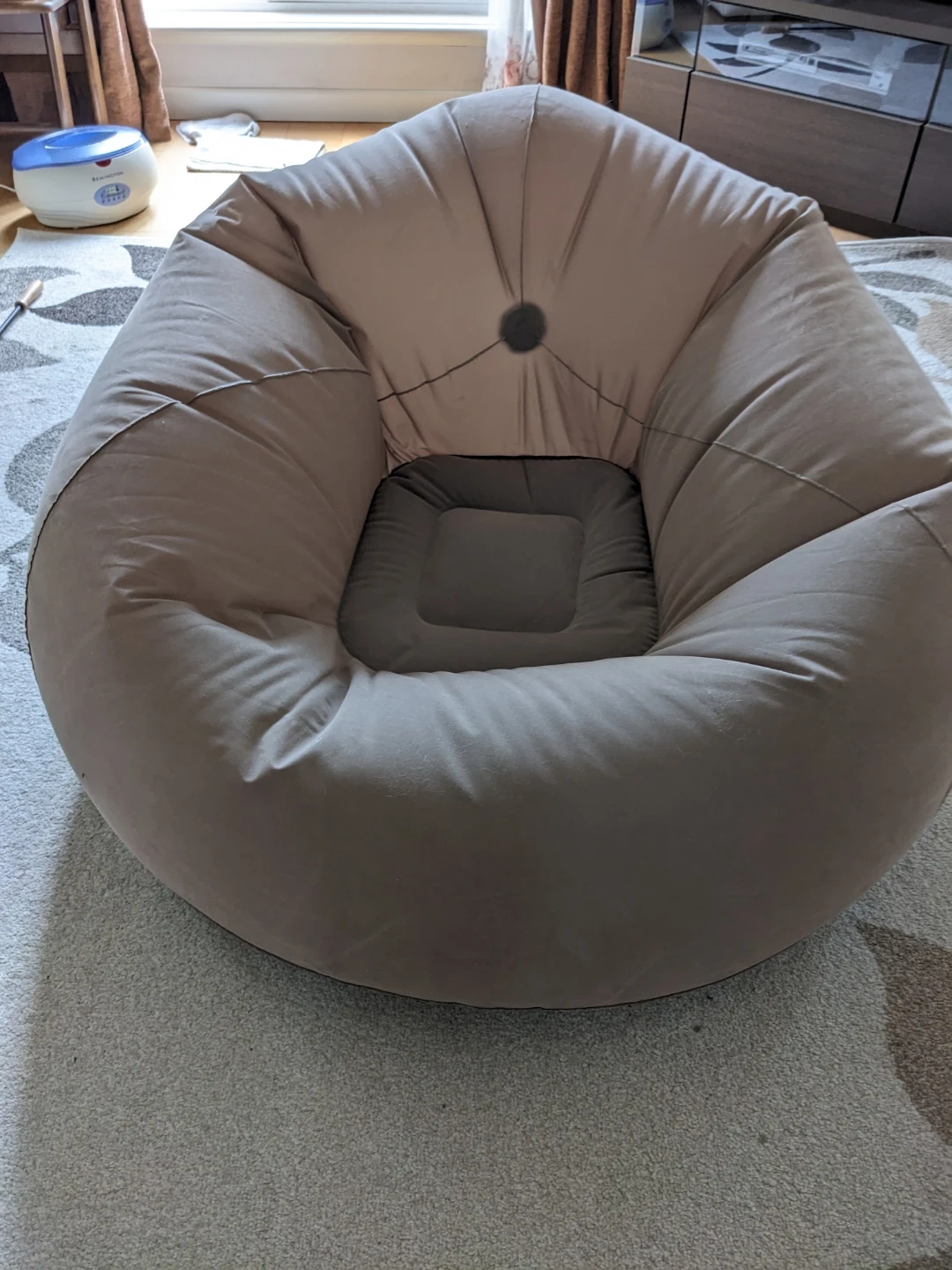 エアーソファ 一人掛け ベージュ