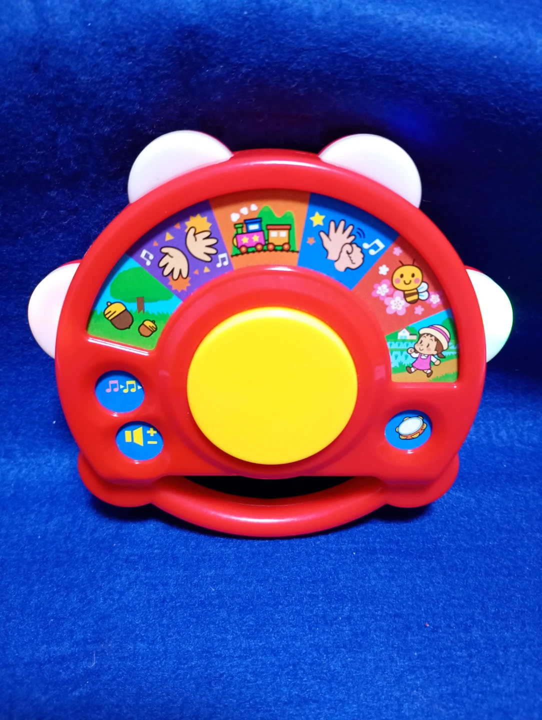 【可愛らしいデザイン知育玩具】子供用 知育おもちゃ 楽器 タンバリン