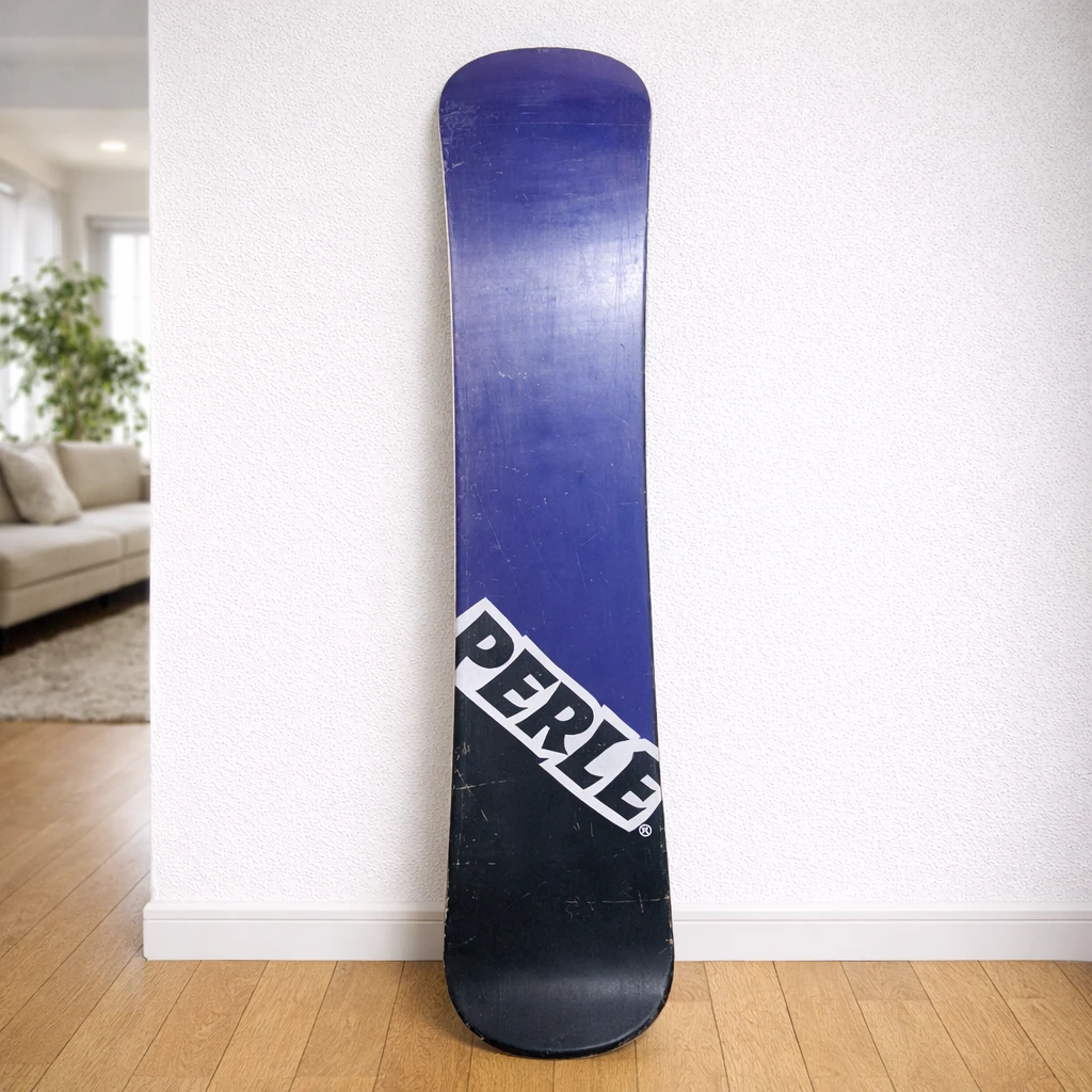 即滑れる スノーボード板  PERLE 163cm ビンディング2個付きの写真2枚目