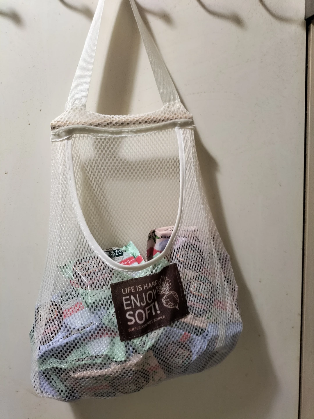 収納メッシュバッグ ホワイト＆入浴剤２０個