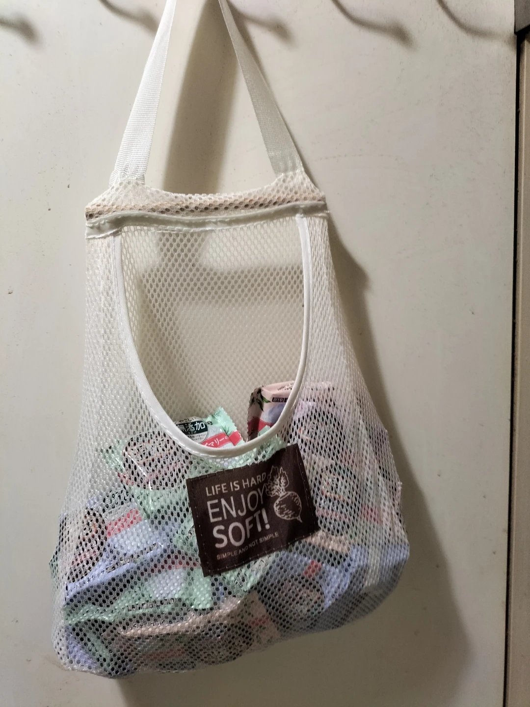 収納メッシュバッグ ホワイト&入浴剤20個