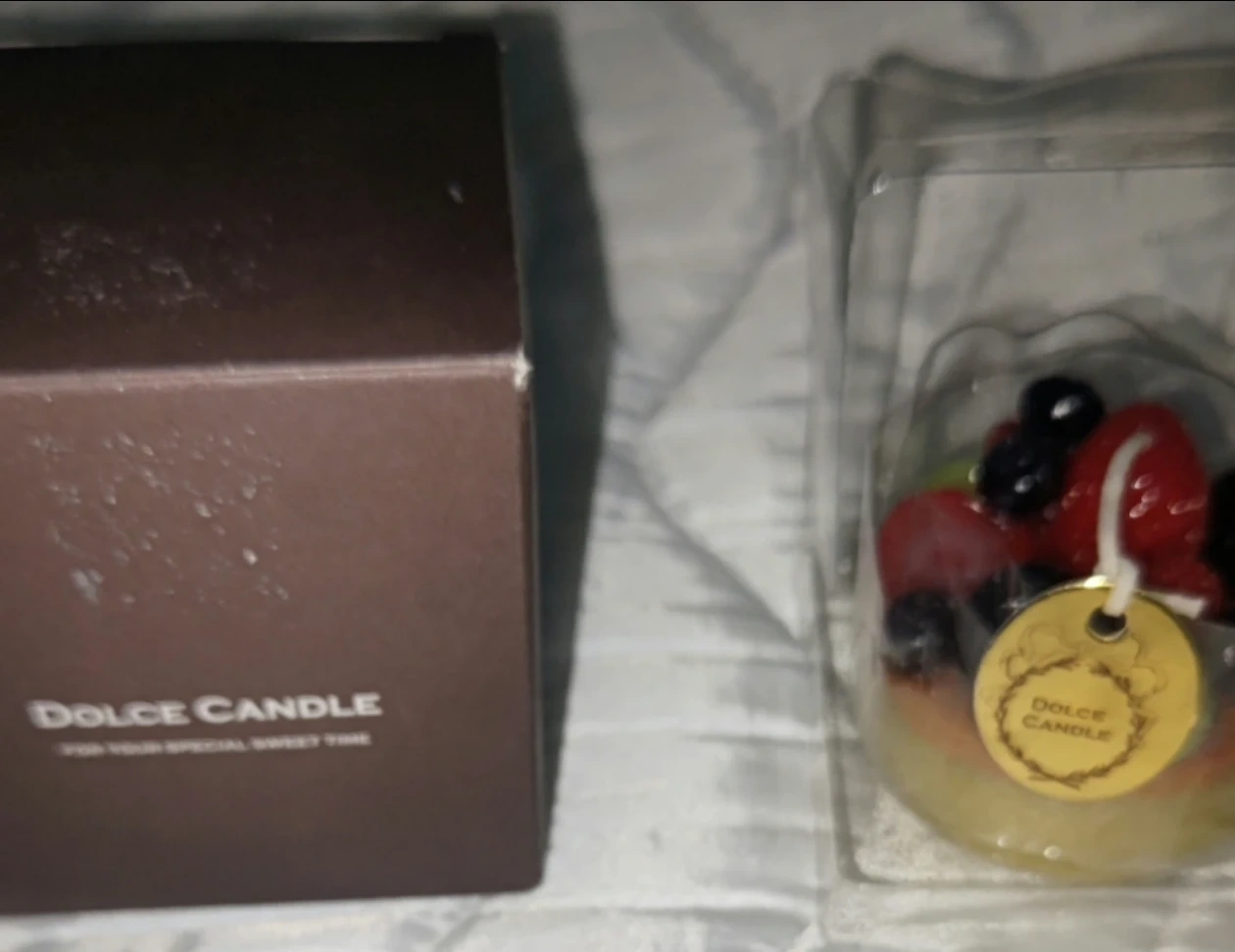 【お値下げ】未使用に近い DOLCE CANDLE フルーツタルト スイートな香り付き