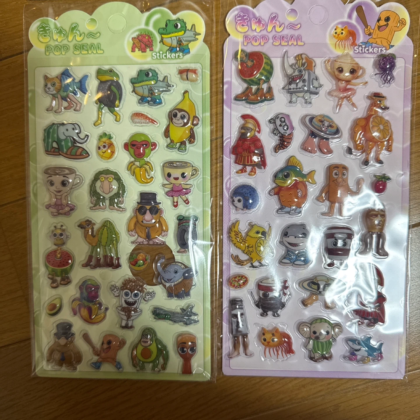きゅん〜 POP SEAL シール 4枚セットの写真3枚目