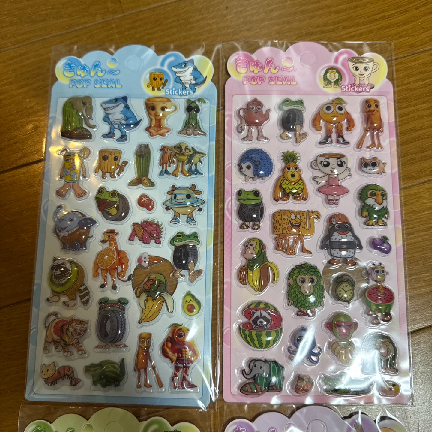 きゅん〜 POP SEAL シール 4枚セットの写真2枚目