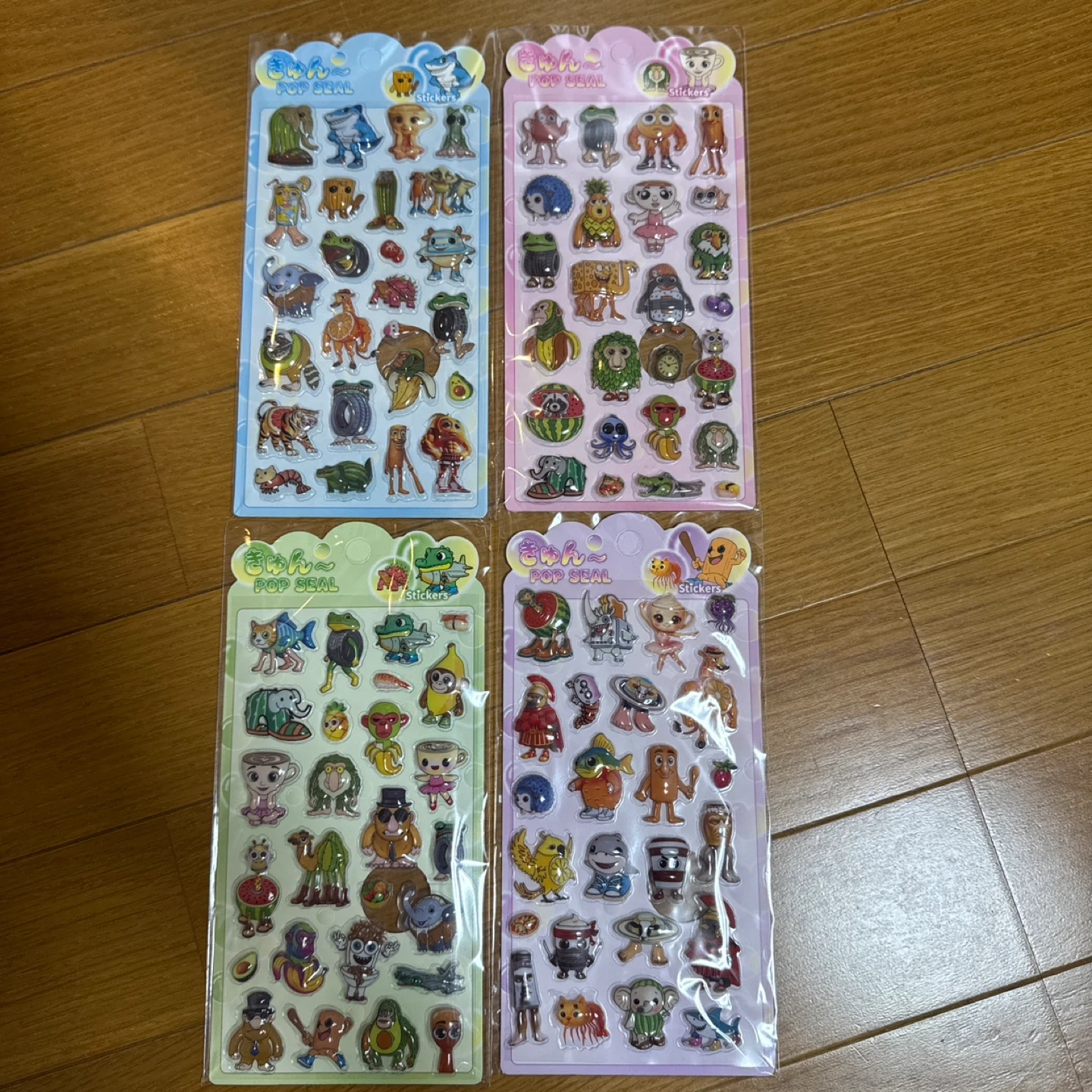 きゅん〜 POP SEAL シール 4枚セット
