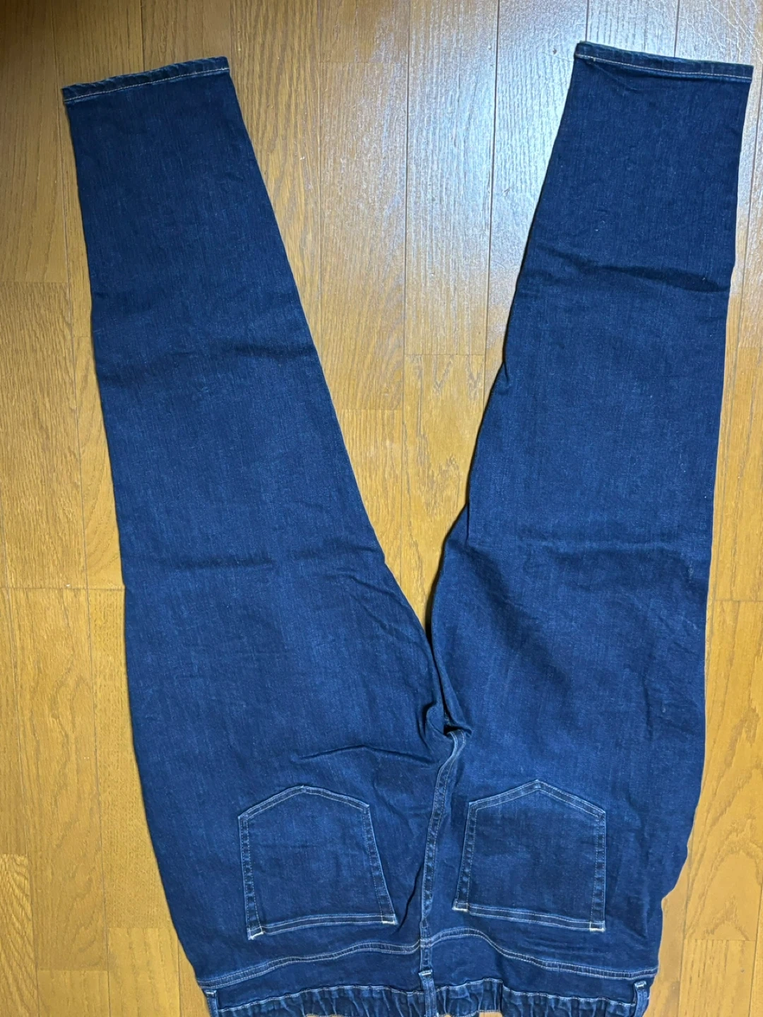 【新品未使用】ニッセンSmile landヒモ付きデニムパンツ インディゴ5Lの写真2枚目