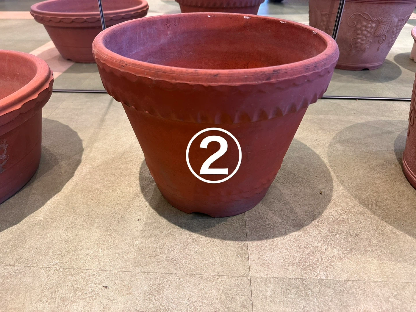 【本日限定】大型プランター5個セット（テラコッタ＋プラ）家庭菜園・ガーデニングにの写真3枚目