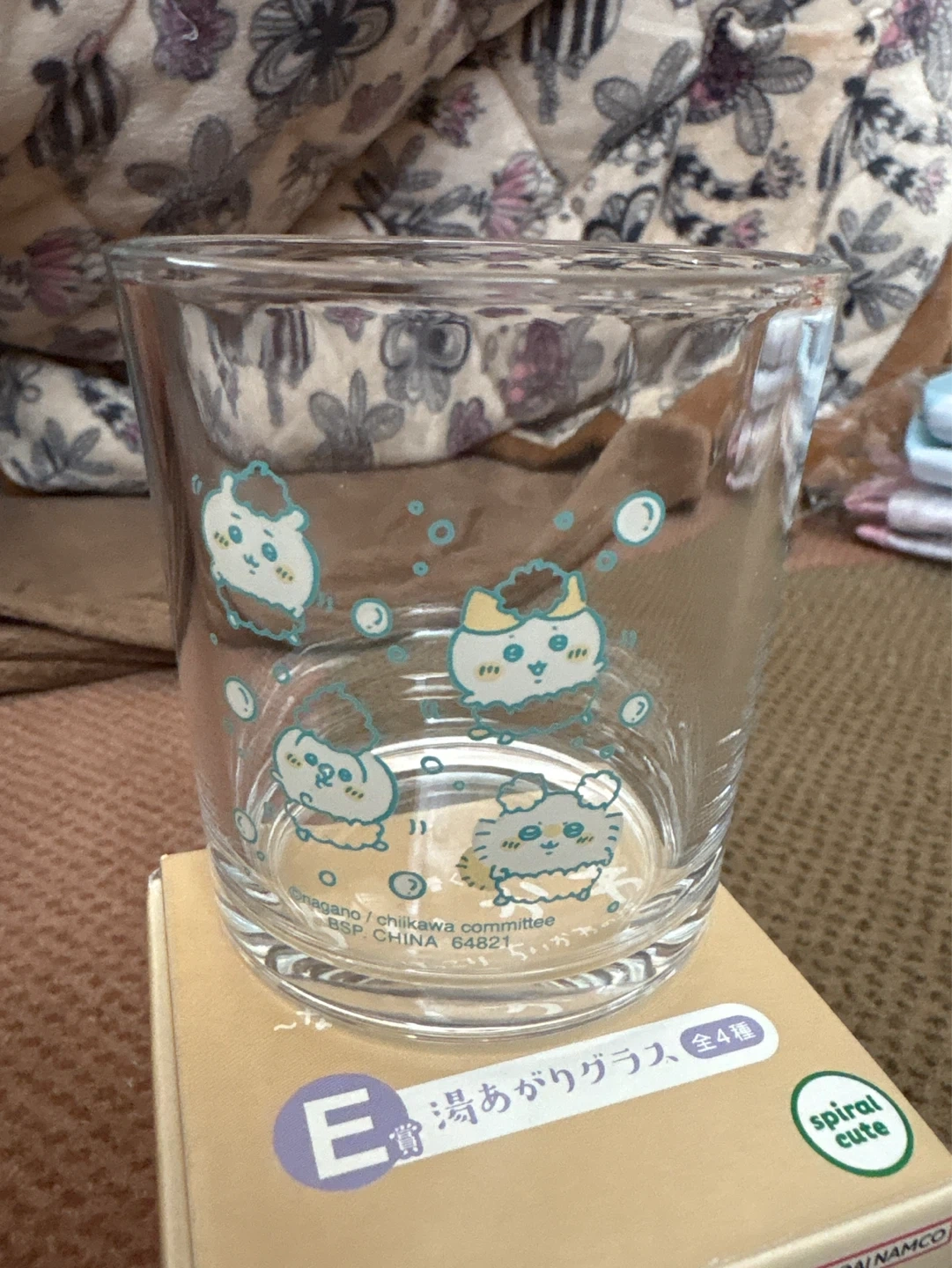 ちいかわ【湯あがりグラス】一番くじE賞〜なんかほっこりちいかわの湯〜の写真2枚目