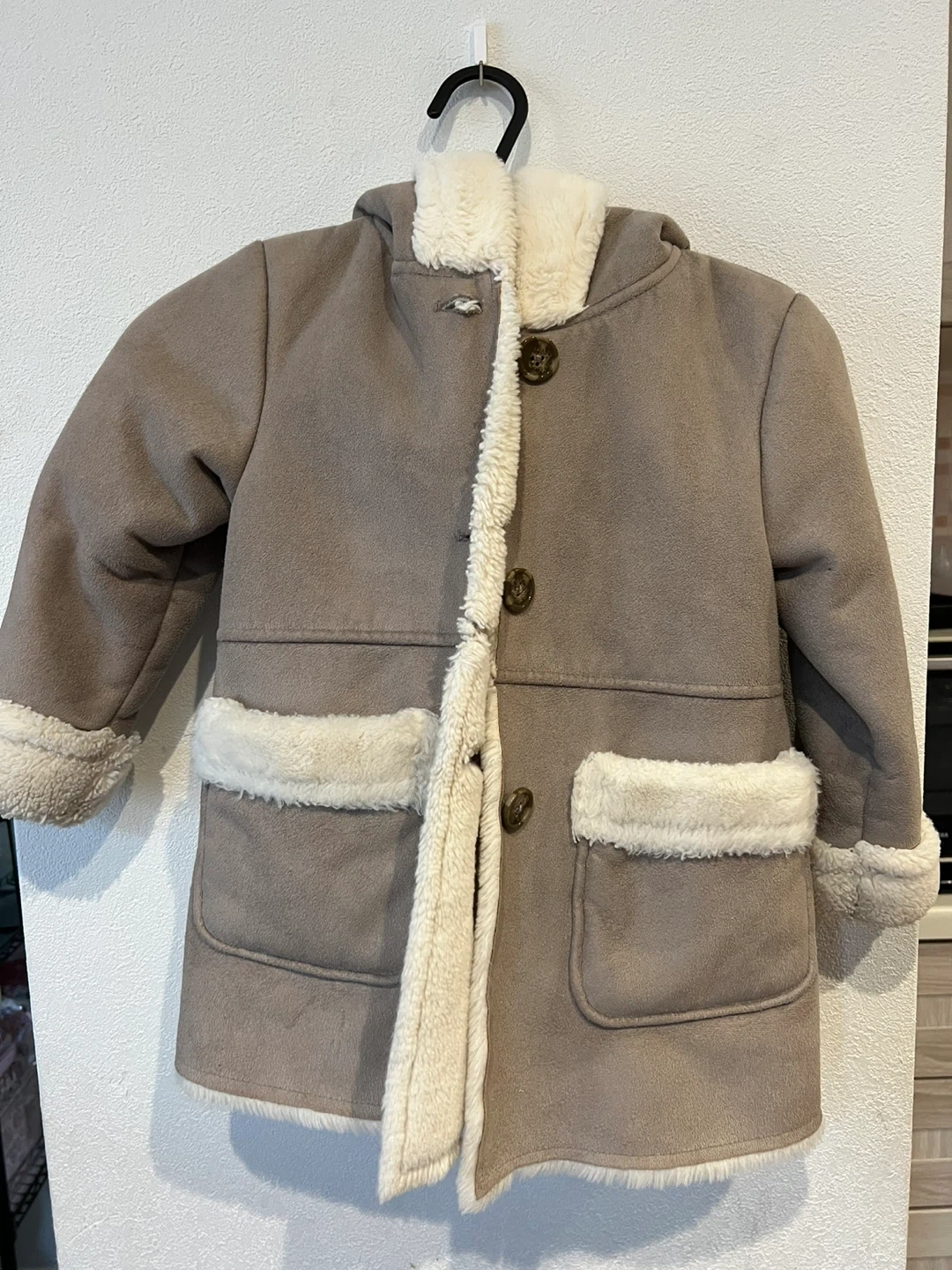 グローバルワーク キッズ用コート M ベージュ