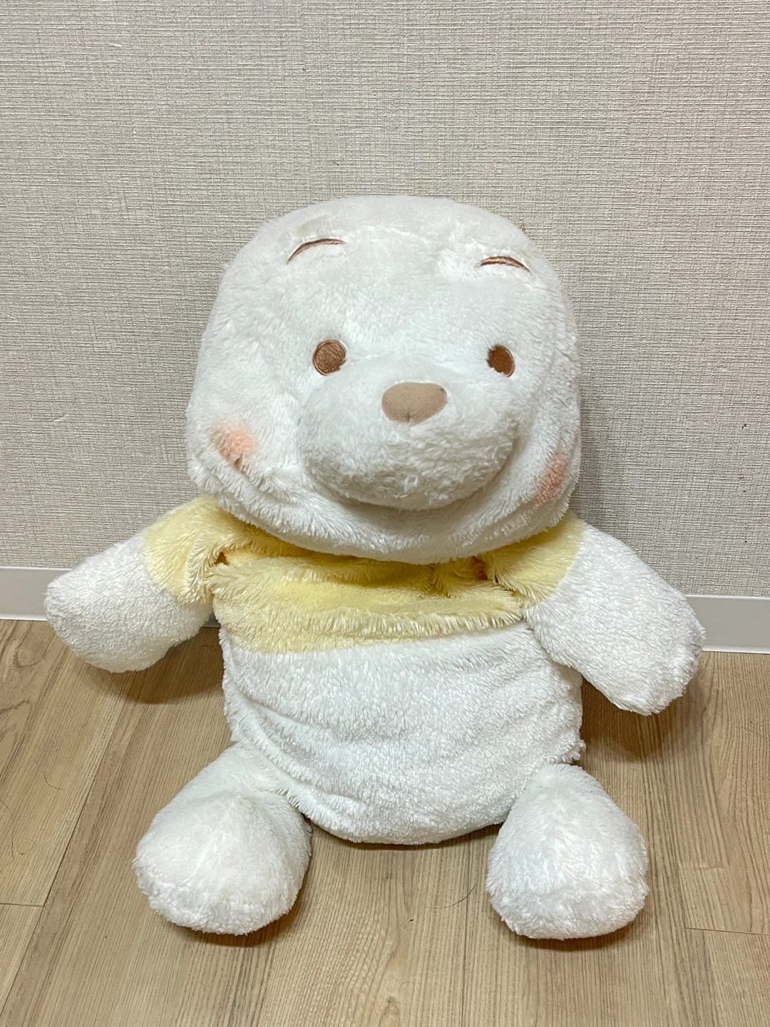 レア。くまのプーさん赤いほっぺ特大ぬいぐるみ白ハンバーガーミッキークッションセットの写真4枚目