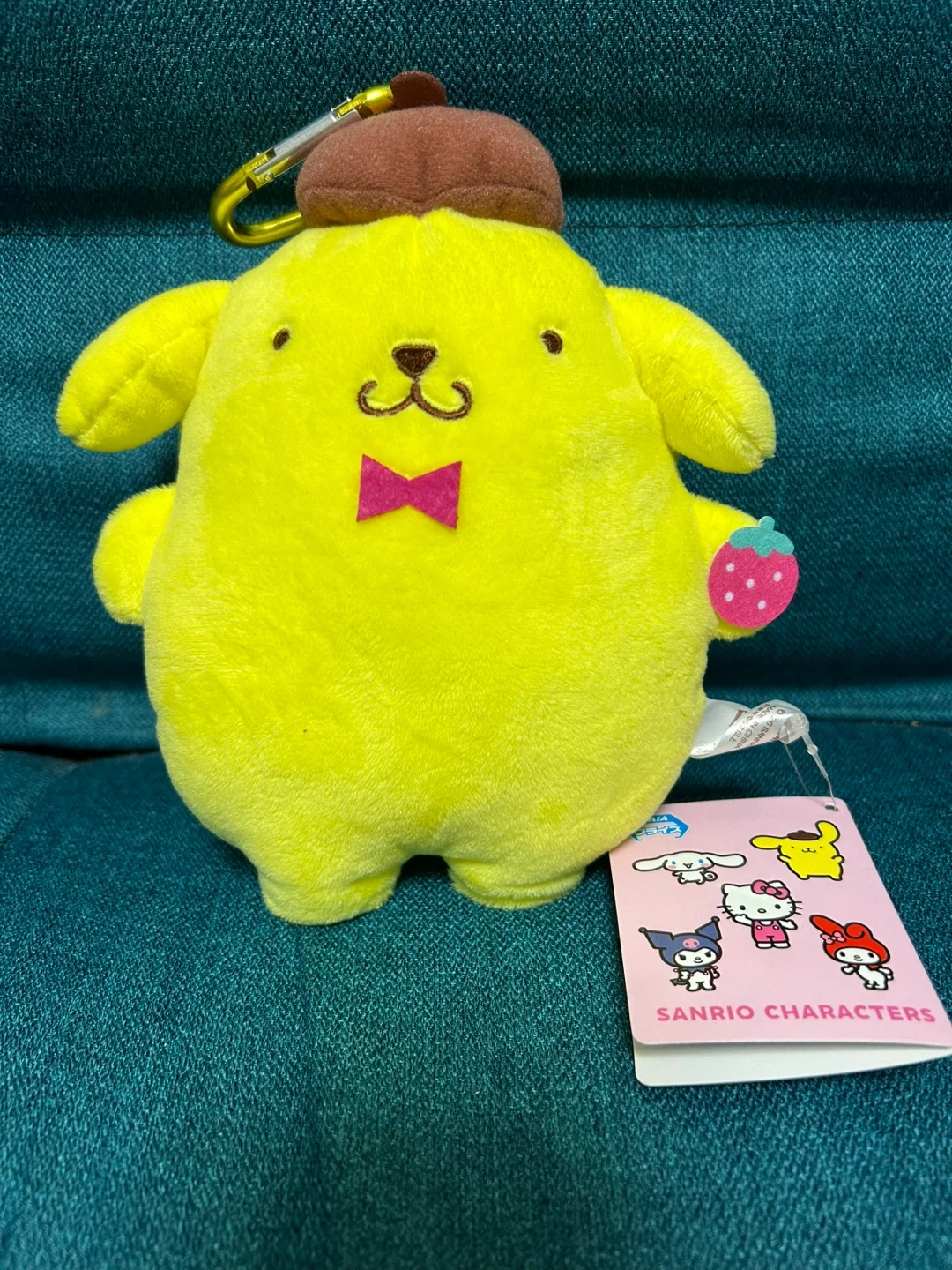 サンリオ ポムポムプリン がま口 財布 ポーチ カラナビ 付き