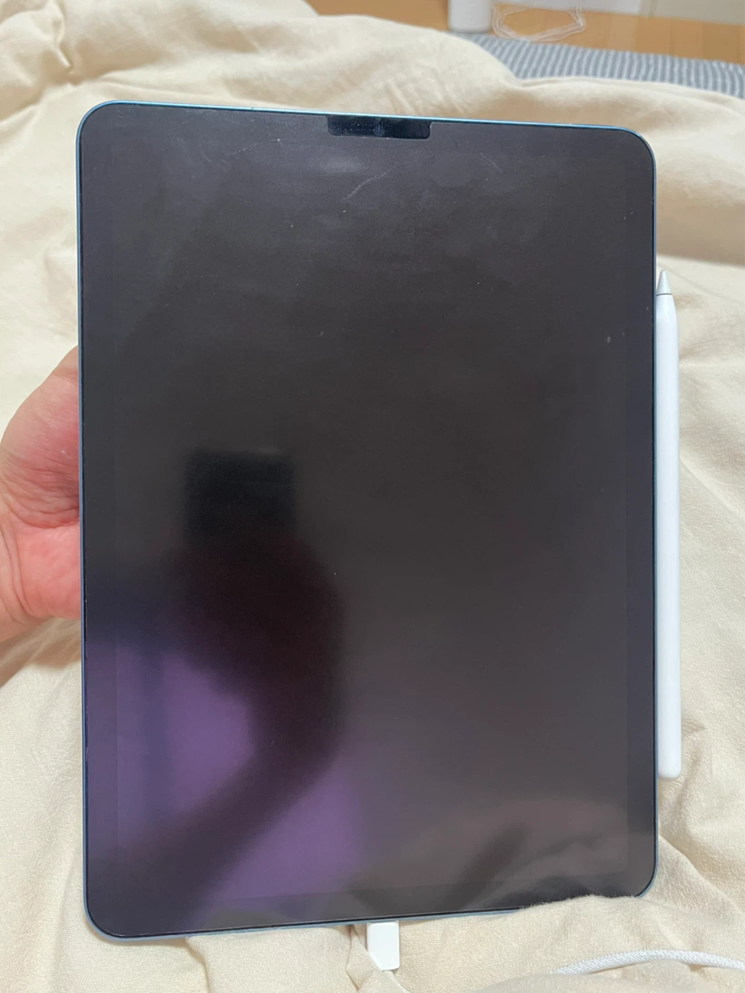 アップル iPad Air 5世代ブルー Apple Pencil付の写真3枚目