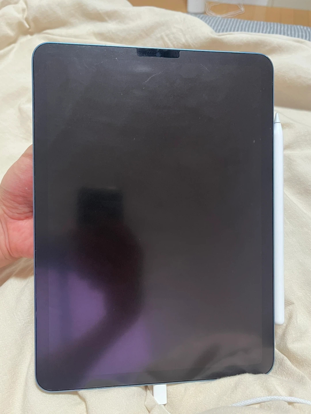 アップル iPad Air 5世代ブルー Apple Pencil付の写真3枚目