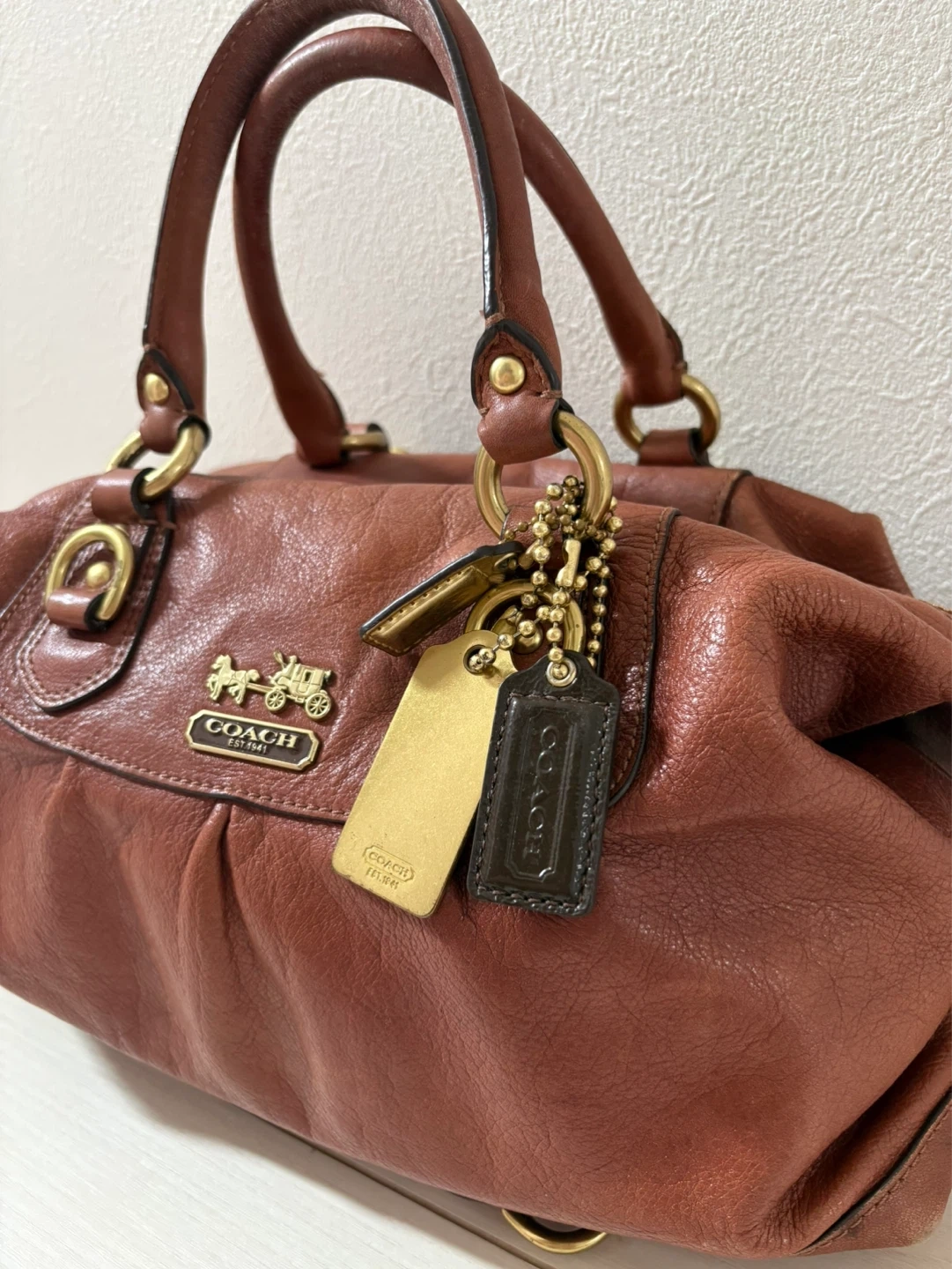 コーチ COACH バッグ 茶の写真2枚目