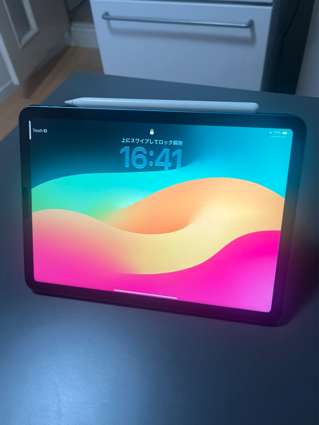 アップル iPad Air 5世代ブルー Apple Pencil付の写真2枚目
