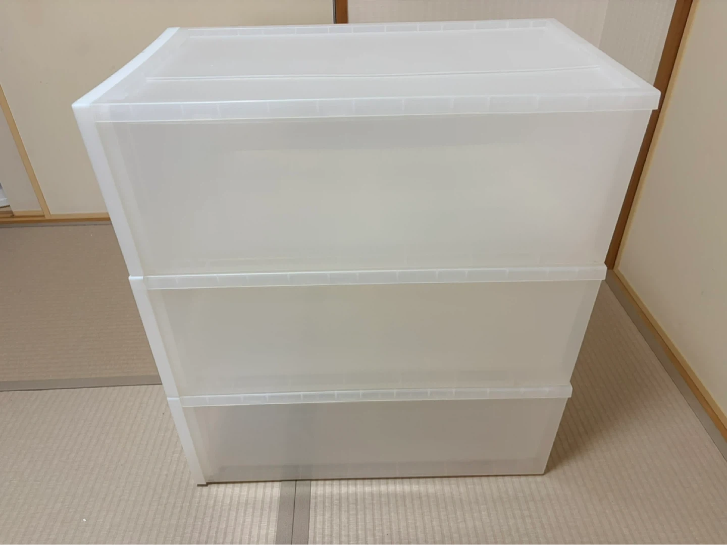 無印良品 衣装ケース 引出式 3段セットの写真6枚目