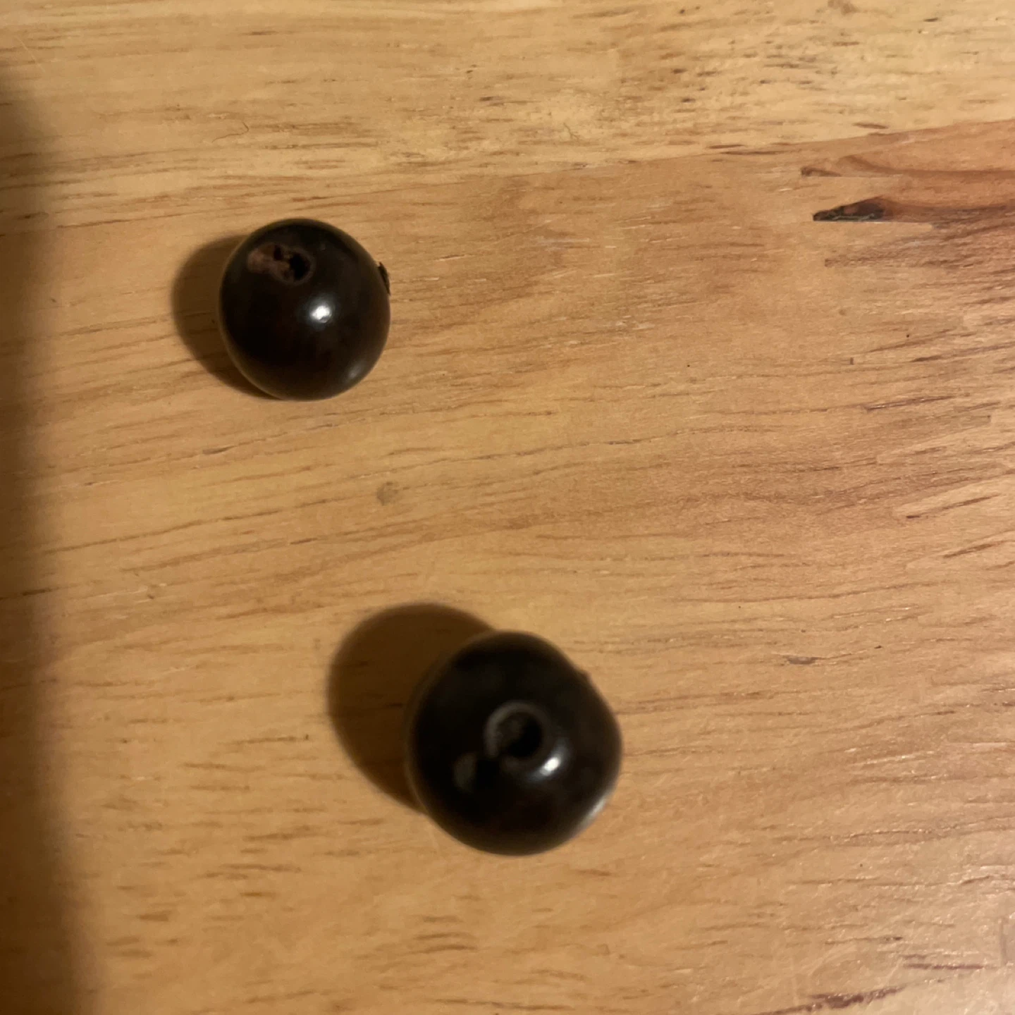 紫檀 木製ビーズ アクセサリーパーツ 大量まとめ売り 15φ 12φの写真3枚目